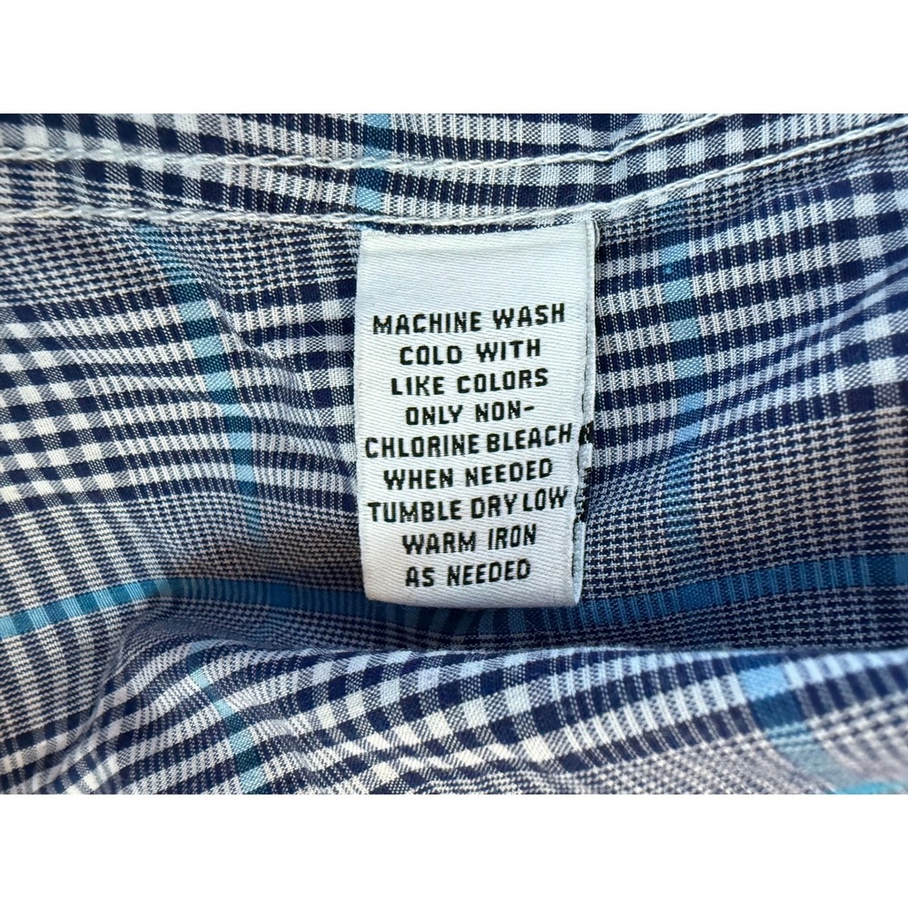Christian Audigier Paris Mens Long Sleeve Plaid Button Down Shirt Size M - Picture 6 of 8